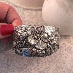 Floral Cuff Bracelet Vintage